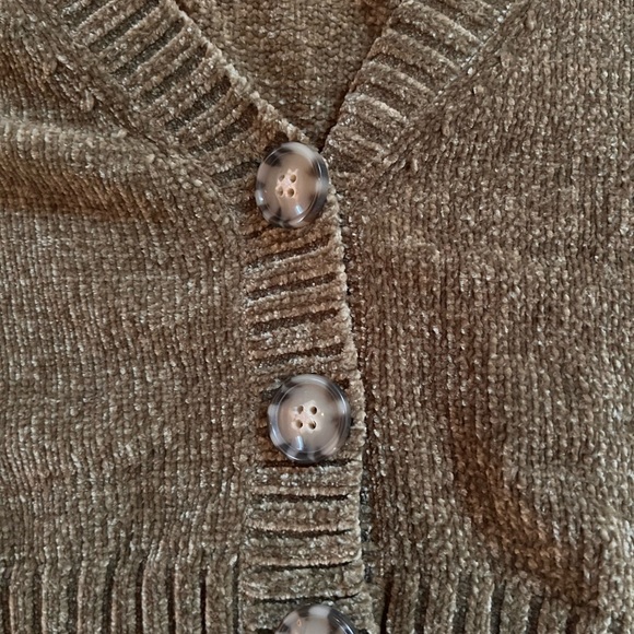 Green cropped sweater - Picture 3 of 4